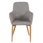 Comfort - Dining chair - Oak/Light grey