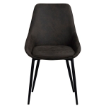 Sierra chair dark-grey/black metl legs