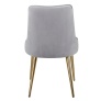 Velvet Deluxe Chair Light Grey/Brass