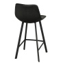 Alpha/Auburn bar chair black PU/black metal legs