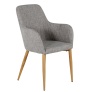 Comfort - Dining chair - Oak/Light grey