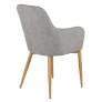 Comfort - Dining chair - Oak/Light grey