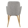 Comfort - Dining chair - Oak/Light grey