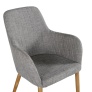 Comfort - Dining chair - Oak/Light grey