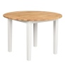 Linus dining table round 110 oak/white