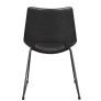 Manning chair black PU/black legs