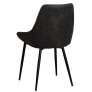 Sierra chair dark-grey/black metl legs