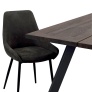 Sierra chair dark-grey/black metl legs