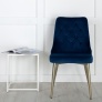 Velvet Deluxe Chair Blue